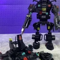 👮♂️City SWAT Armable🧩Con 585 piezas para que armes más de 20 figuras diferentes