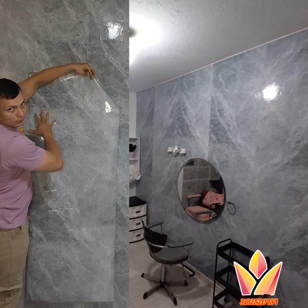 3 ROLLOS DE PAPEL STICKER DE MARMÓL 😱 ¡Para mesones, paredes, cajones y más!