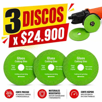 💿¡LLEVA 3 DISCOS CORTE DE DIAMANTE POR EL PRECIO DE 2!🤩