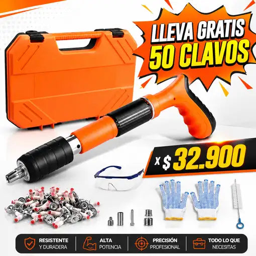 MINI PERCUTOR DE CLAVOS + 50 CLAVOS GRATIS!🎁
